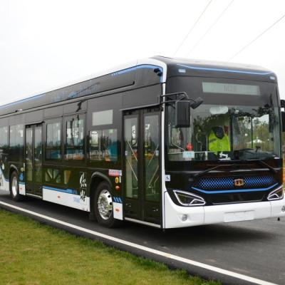 China LHD 12m Low Floor E-Bus 280-650km Electric City Bus With 46 Seats for sale