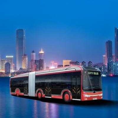 中国 18m 200kw/Rpm火Distinguisherが付いている内部の電気都市バス 販売のため