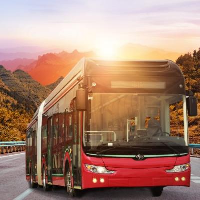 China 18m High End Cathode Coatin Electric BRT ZEV Bus 200 Kw/Rpm 32-50 Seats for sale