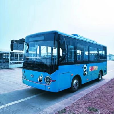 China 6.6m Battery Charging Vehicle LHD RHD 23 Seaters Electric Mini Bus Window Sliding for sale