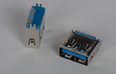 China 1.0Amp High Speed Usb 3.0 A Connector 11.5mm Vertical 180° SMT Type for sale