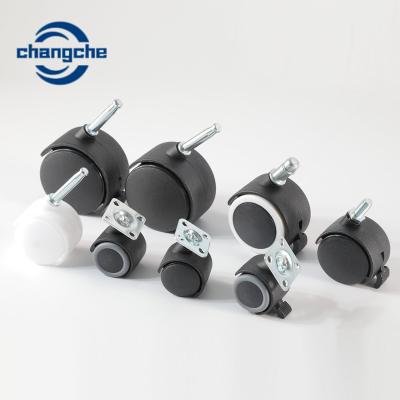 China 1inch Furniture Custom Casters Wheels Polyurethane Industrial Wheels for sale
