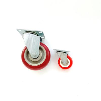 Chine Plaque d'acier verrouillable de 3 de pouce de pivot de tige de vis roulettes de roues verrouillables de roulette à vendre