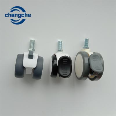 China Echadores planos lisos ESD del eslabón giratorio del universal 100m m 3 pulgadas que cierran las ruedas del echador en venta