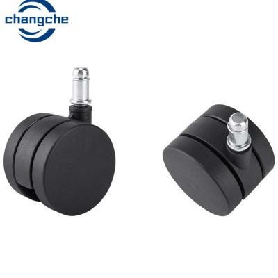 China 50kg Load Capacity Threaded Stem Furniture Casters With Friction Brake Type for sale