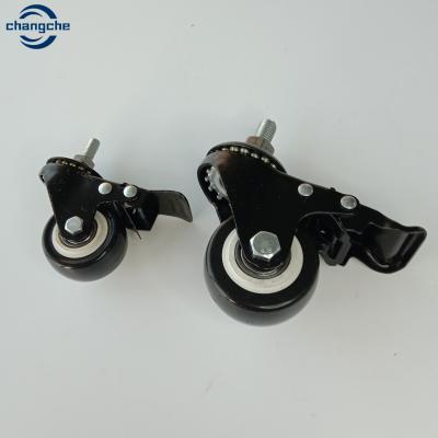 China 30KG Load 2.5 Inch Roller Wheel Casters PVC / Nylon for sale