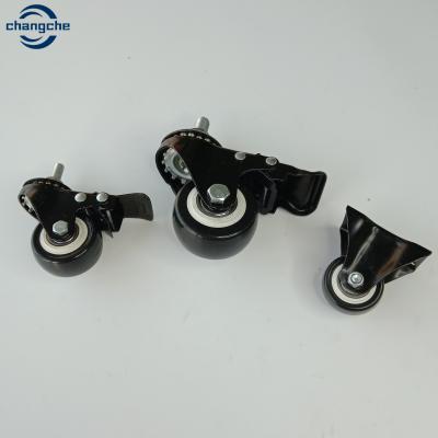 China Custom PVC Roller Ball Bearing Caster Wheels 2.5 Inch for sale