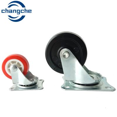 China Transparant Industrial Rotatable Caster Wheels Flat Plate Stem For Easy Maneuverability en venta