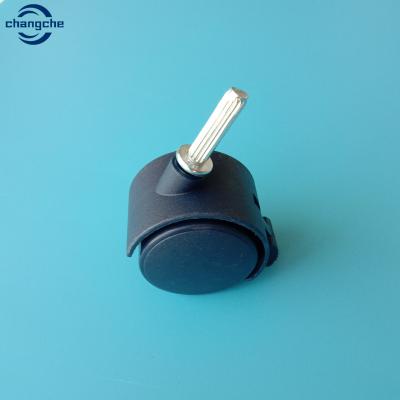 China Furniture Swivel Nylon 40mm Fixed Castors With Lock for sale