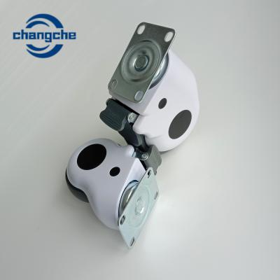 China 4 Inch Grey Hospital Bed Casters TPR Rubber Caster OEM for sale