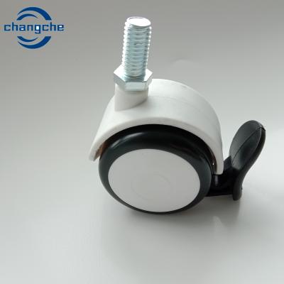 China Mute TPR Polyurethane Industrial Wheels Trolley Casters For Medical Equipment for sale