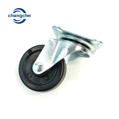China Heavy Duty Industrial Rubber Swivel Trolley Caster Wheels PVC Furniture Castors Wheels for sale