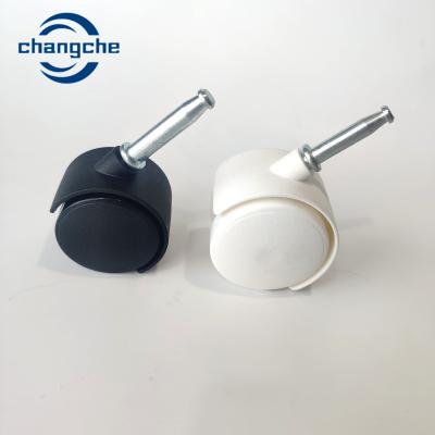 Chine Roulette durable noire de pivot de pp sans tige en métal de frein pour la chaise de bureau à vendre