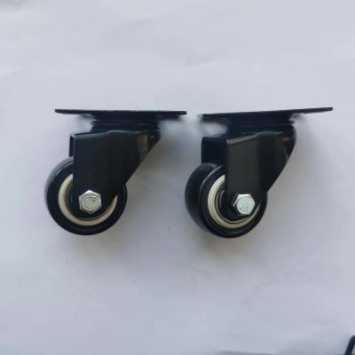 China Factory Wholesale Polyurethane 1.5 Inch 2 Inch 2.5 Inch 3 Inch Trolley Industrial Caster Wheels For Brake for sale