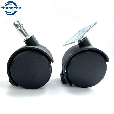 China 2 Inch Nylon&TPR Heavy Duty Caster Wheel Swivel Stem/Thread Casters With Lock for sale