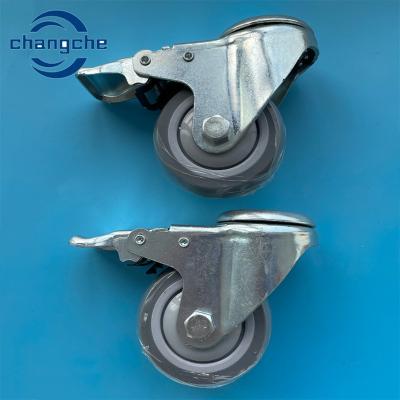 Chine Swivel or Rigid Heavy Duty Industrial Casters Black High Load Capacity Caster Wheels with Brake à vendre