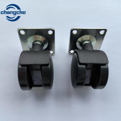 China Plastic furniture caster wheel 2inch caster with brake. for sale