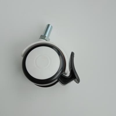 China 6 pulgadas de diámetro de la rueda y 6 libras de ruedas de ruedas médicas con freno de pie en venta