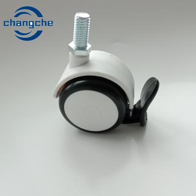 China 4 / 5 / 6 Inch Stem Diameter Heavy Duty Hospital Caster Wheels With Precision Ball Bearing à venda