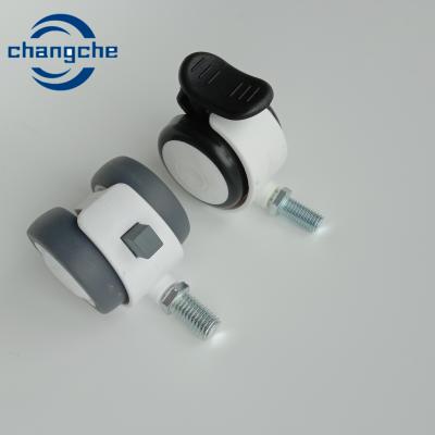 China PVC TPU PP Material Hospital Bed Caster Wheels 100 / 200Lbs à venda