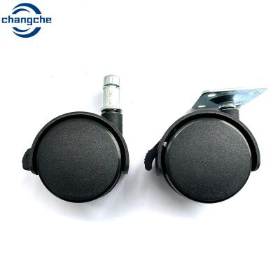 China White / Black / Gray Reversible Caster Wheels With M12*25 Stem Diameter for sale