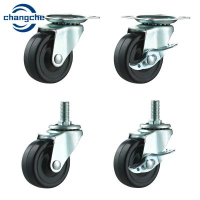 China 500 Lbs Rubber Heavy Duty Caster Wheels For Industry Uses for sale