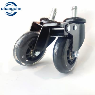 China 50mm Heavy Duty Turnable TPR Caster Wheels With Lock Bearing 360 Degrees Rotation for sale