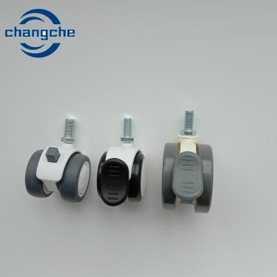 China Threaded Stem Heavy Duty Trolley Wheels Rotation Casters For Medical Applications Te koop