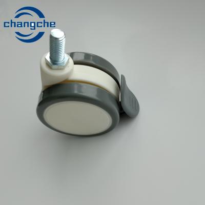 China ODM OEM Hospital Bed Caster Wheels with Side Brake PP Nylon Rotable Medical Wheels en venta