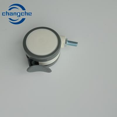 China PP / Rubber/ Chrome Finish Hospital Caster Wheels with Stop Heavy Duty  Wheels for sale