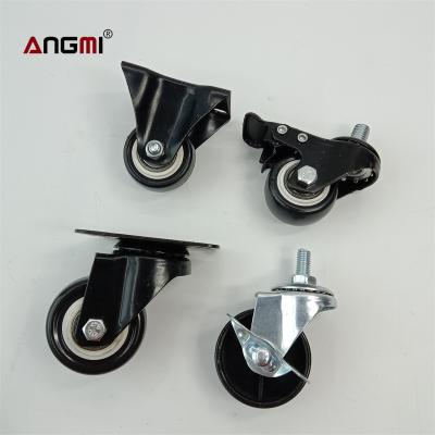 China PVC PP Rubber Light Duty Caster Wheels With Customizable Package for sale