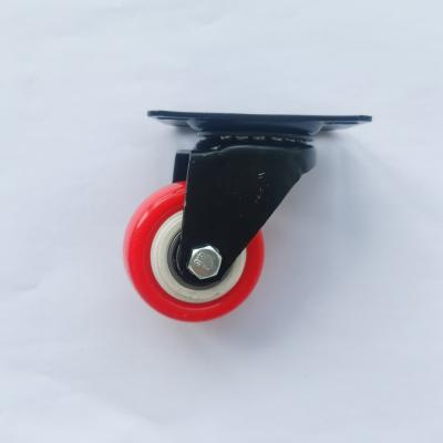 China 35kg Load Capacity Light Duty Caster Wheels PVC Material With Brake for sale