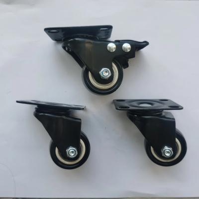 China 2 pulgadas de longitud del tallo ruedas de ruedas médicas con 5 pulgadas de diámetro de la rueda y rodamiento de bolas en venta