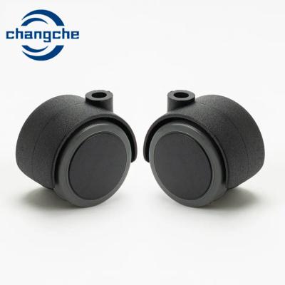 China 25mm Stem Length Desk Chair Rollers with Top Plate Mounting Type for sale