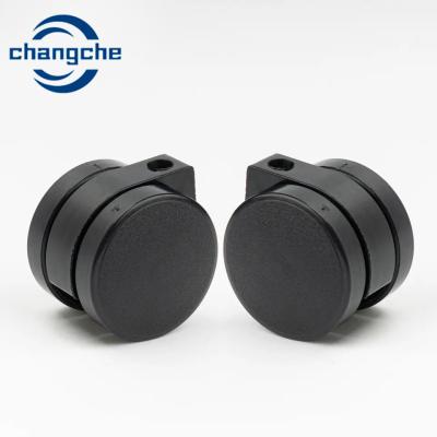 China Plastic Furniture Castors Wheels With 4mm Mounting Plate Thickness for sale