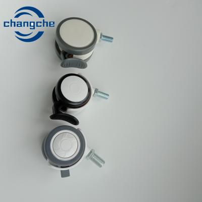China ODM Stem Diameter 15mm 20mm Hospital Bed Caster Wheels With Brake for sale