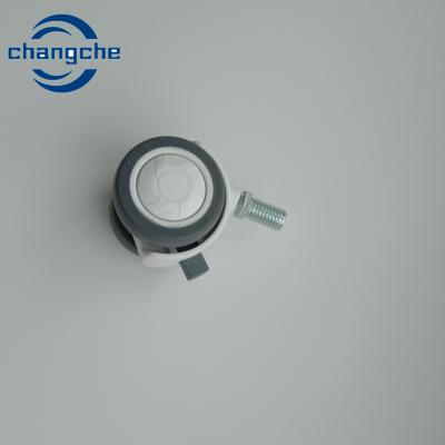 China 4 Inch Wheel Diameter Hospital Caster Wheels - verkrijgbaar in zwart/wit/grijs Te koop