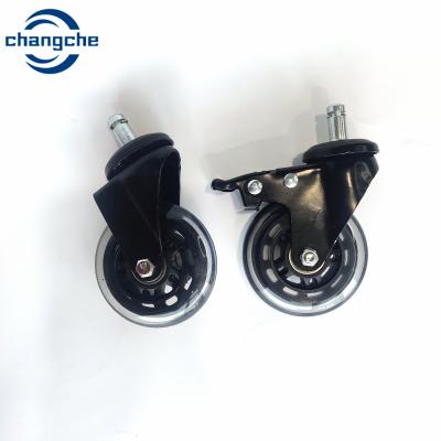China Las ruedas giratorias industriales de ricino de 50 mm de PVC de material PU en venta