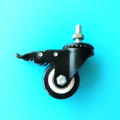 China Total Lock Industrial Caster Wheels Finish Zinc Plated -20 To 180 Degree Celsius à venda