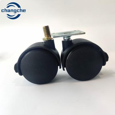 China Rodagens giratórias de rolamento de PVC PU - montagem de haste de rosca para aplicações industriais à venda