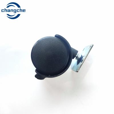 China PVC PU Swivel Castor Wheels In Zinc Plated / Electrophoresis Finish 22mm Stem Length for sale