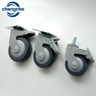 China Improved Mobility Hospital Bed Wheels 2.5 Inch Hub Length Rotation Medical Caster for sale