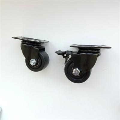 China 1.25 Inch Wheel Width Ball Bearing Heavy Duty Caster Wheels With Top Plate Mounting à venda
