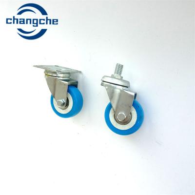 China Threaded Stem Mount Swivel Caster Wheels with Wheel Width 25mm for sale