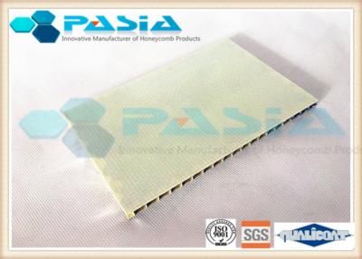 China Compartment Wall Honeycomb Composite Panels FRP Surface Gel Coated / Edge Folded for sale