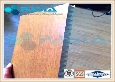 China Signage Use Aluminium Honeycomb Panel Coated with Copper Veneer and Wood Frame for sale