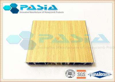 China Aluminium Honeycomb Wall Panels With The Bamboo Pattern Veneer Acid Resistance for sale