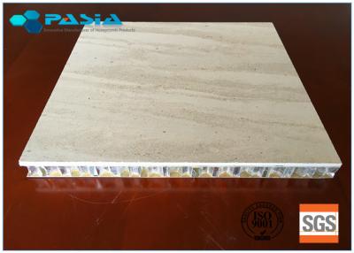 China O composto de pedra de mármore do favo de mel almofada 20 - 25 milímetros de espessura para a decoração do escritório à venda