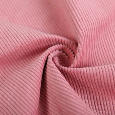 China Breathable  Pure Cotton Fabric Solid Color Woven Corduroy Cotton Fabric for sale