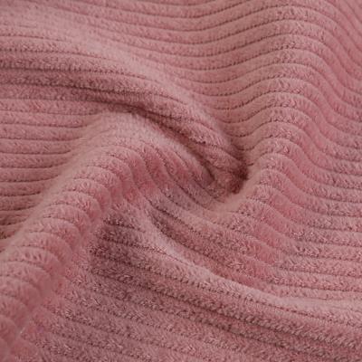 中国 8 Wale Solid Color Polyester Different Kinds Of Corduroy Velvet Fabric For Clothes 販売のため